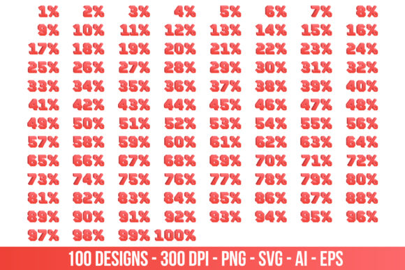 3D Discount Numbers for Creative Projects