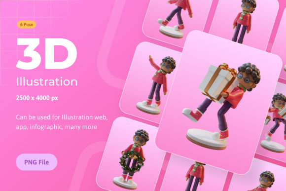 3D Illustration Character with Scarf: A Creative Tool for Visual Storytelling