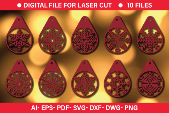 3D Laser Cut Christmas Gift Tag, DXF Cut: A Practical Tool for Creative and Professional Workflows