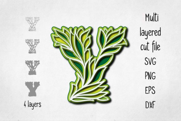 3D Layered Alphabet Letter Y: A New Dimension in Design and Communication