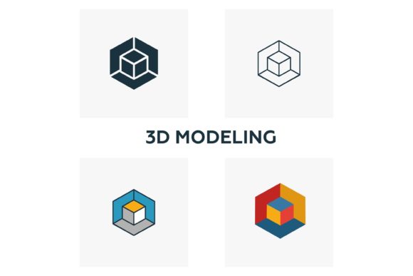 3D Modeling Icon Set: A Strategic Tool for Visual Communication and Design