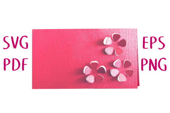 3D Plum Blossom Place Card: Ornamental Depth for Branding