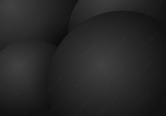 3D Realistic Black Circles Background