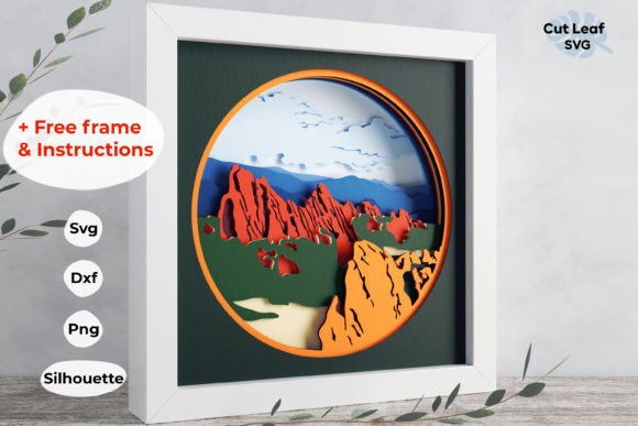 3D Roxborough Mountains Shadow Box: A Unique Artistic and Decorative Option