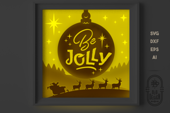Christmas SVG 3D Scene Be Jolly: A Creative Tool for Festive Digital Projects