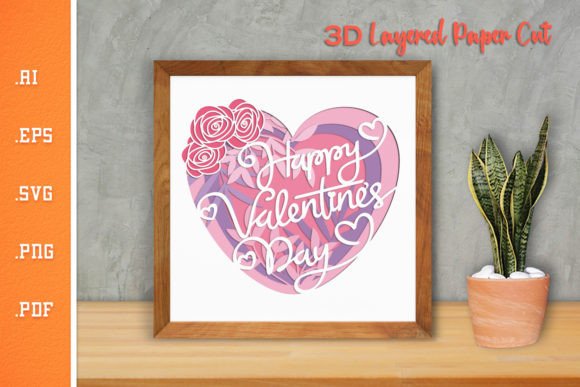 Creating a 3D Layered SVG for Happy Valentines Day