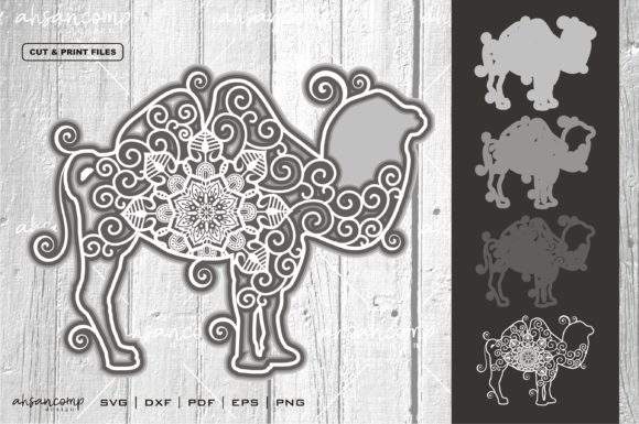 Exploring the Complexity of Camel Mandala Vector 3D Layered 2