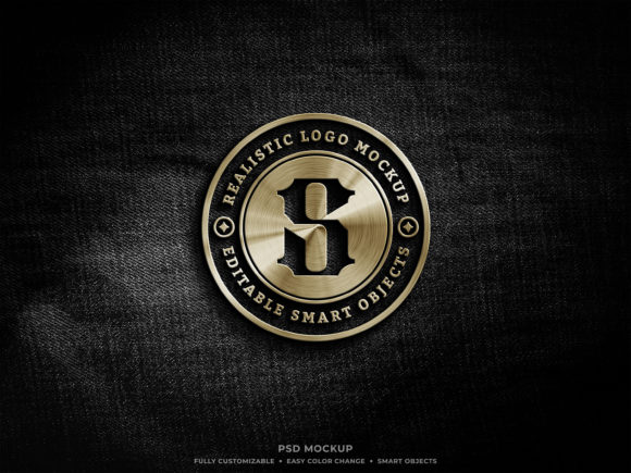 Golden 3D Metallic Logo Mockup PSD: A Professional Tool for Visual Presentation