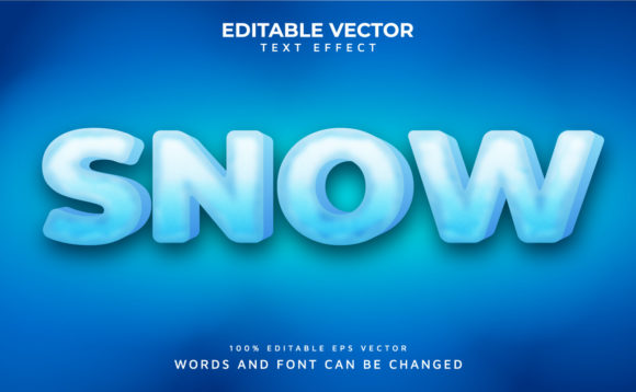 Ice Effect Editable Vector 3D Text Style: A Strategic Tool for Creative and Professional Success
