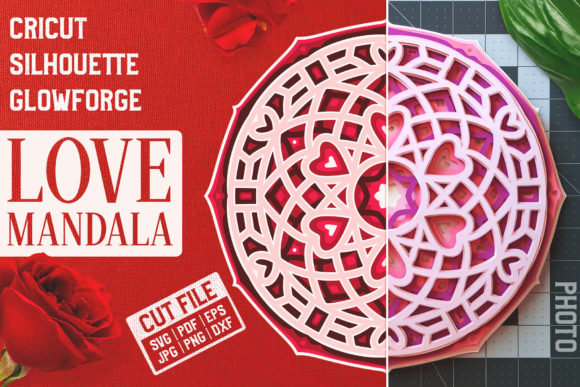 Layered 3D Love Mandala: A Creative Tool for Connection