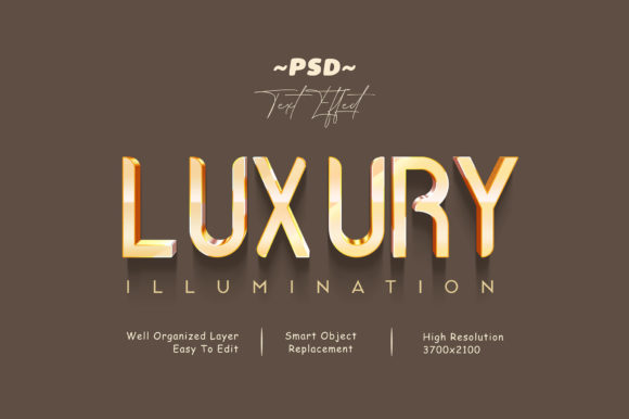 Luxury Gold Color PSD 3D Text Effect: Elevating Design with Opulence and Innovation