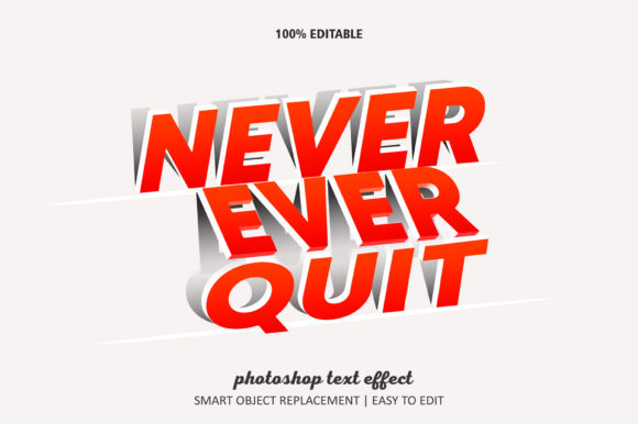 Never Ever Quite 3D Text Effect: The Art of Almost-Dimensional Typography