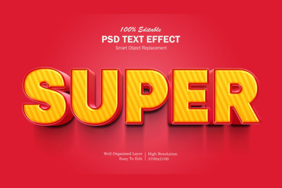 Super 3D PSD Editable Text Effect: A Comprehensive Evaluation
