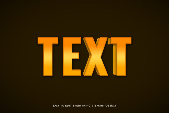 Text 3D Golden Gradient: A Design Effect That Commands Attention