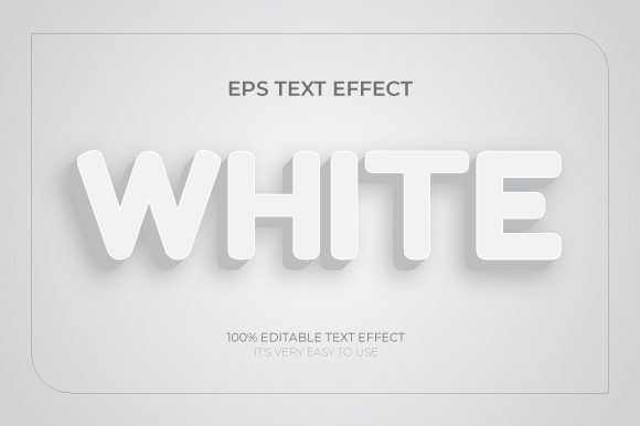 Text Effect White 3D Text Effect: A Versatile Design Tool for Modern Creativity