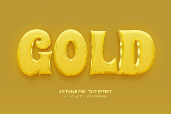 The Rise of Gold 3D Editable Style Text Effect in Modern Design