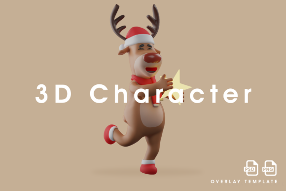 The Smiley Christmas Deer 3D Holding a Star: A Trending Symbol of Joy and Innovation