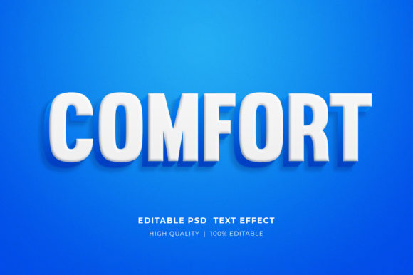 Understanding the Comfort 3D Editable Style Text Effect